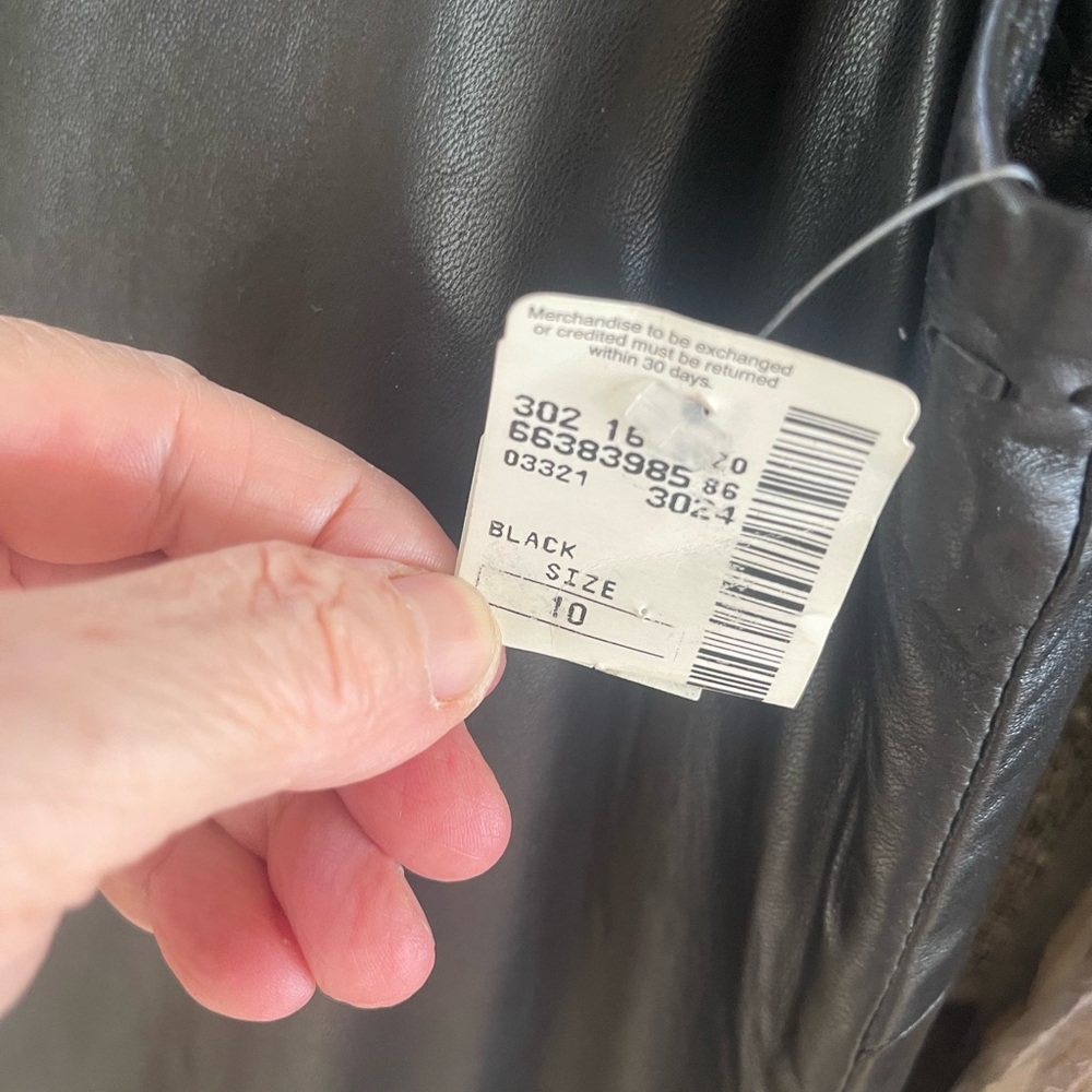 VINTAGE MARC JACOBS BLACK LEATHER DRESS - Picture 13 of 16